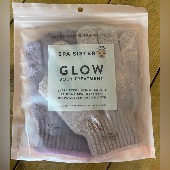 Spa Sister Accessories - Spa Sister GLOW Exfoliating 2-Pack Gloves